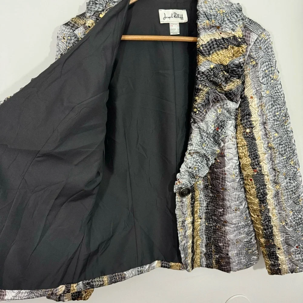 Joseph Ribkoff Multicolor Textured Jacket - Picture 7 of 13
